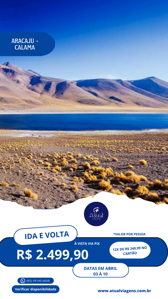Aracaju – Calama (chile)