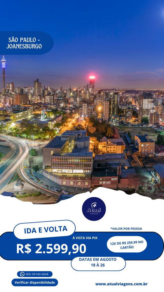 São Paulo – Joanesburgo (África do Sul)