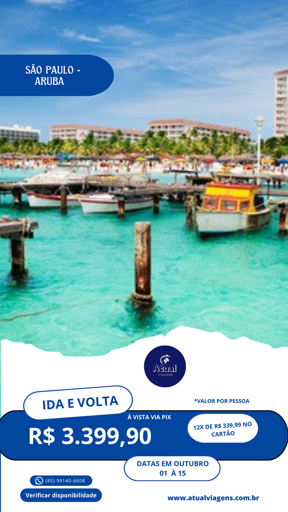 São Paulo – Aruba (Caribe)